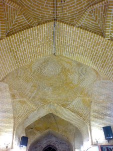 Brick roof of Nishapur Jameh Mosque - after Fajr Salat 6 9 2013 3