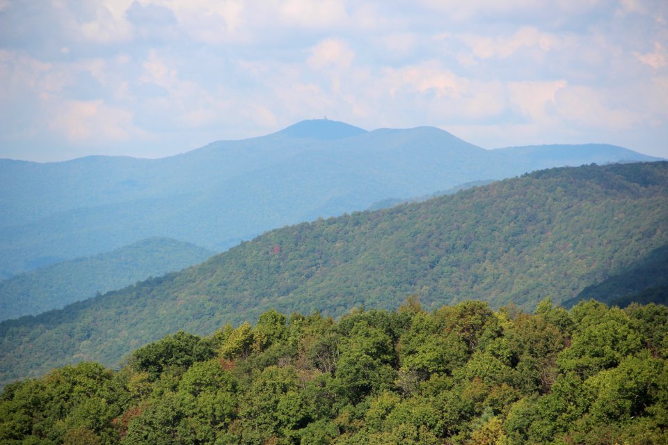 Brasstown Bald from Hogpen Gap view, Oct 2018