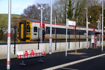 Brel Class 158 158826 - Bow Street First Day of Service photo