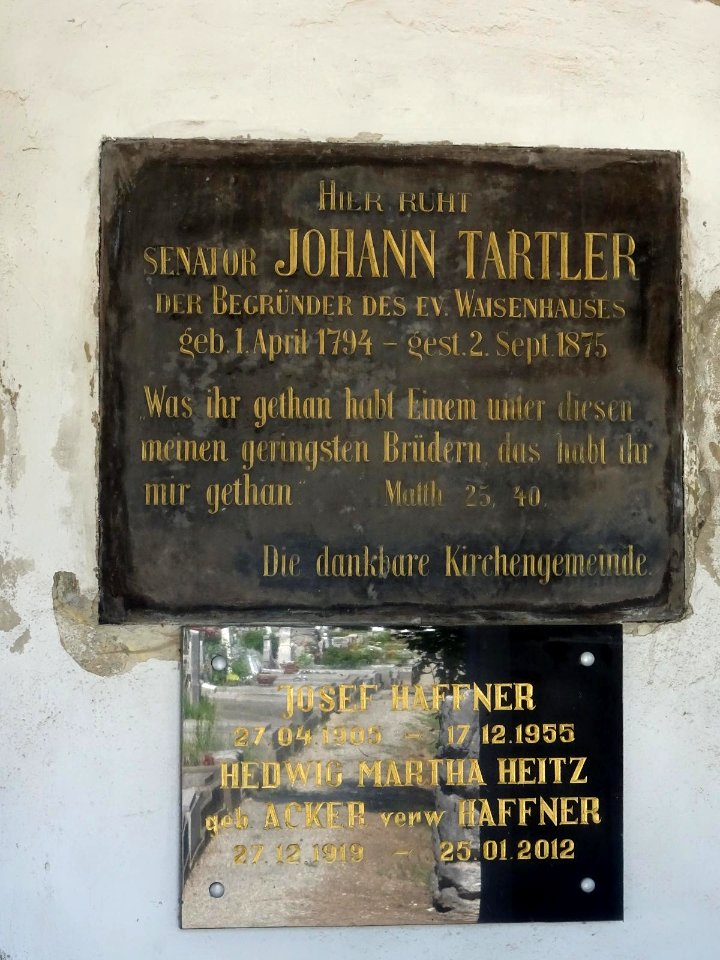Brasov Evangelical Cemetery - Tartler