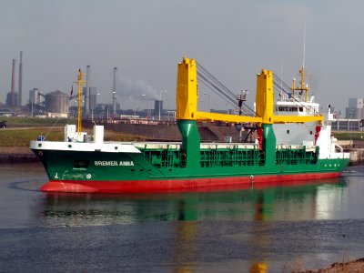 Bremer Anna IMO 9265665 leaving Port of Amsterdam 10-Sep-2005