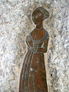 Brass of Agnes Oxenbrigg, Etchingham