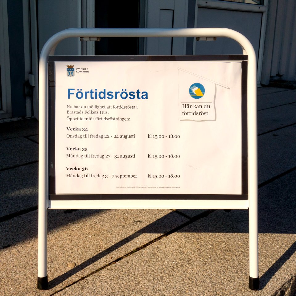 Brastad Folkets Hus used as an early voting venue 2