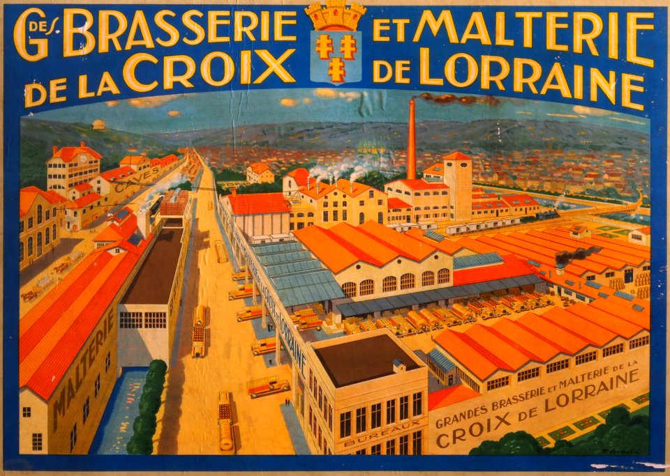 Brasserie et Malterie de la Croix de Lorraine - Musée Européen de la Bière - beer advertising posters -040 (cropped)