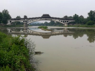 Bridge, Huanglongxi Ancient Town, Tianfu District of Chengdu, Sichuan, China