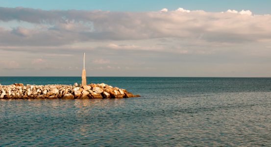 Breakwater in spring Chacachacare
