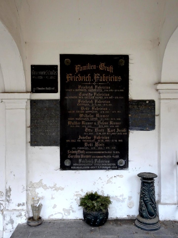 Brasov Evangelical Cemetery - Fabricius