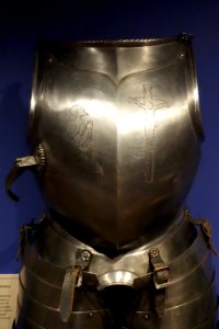 Breastplate with etched decoration, South Germany, c. 1570-1580 - Glenbow Museum - DSC00724