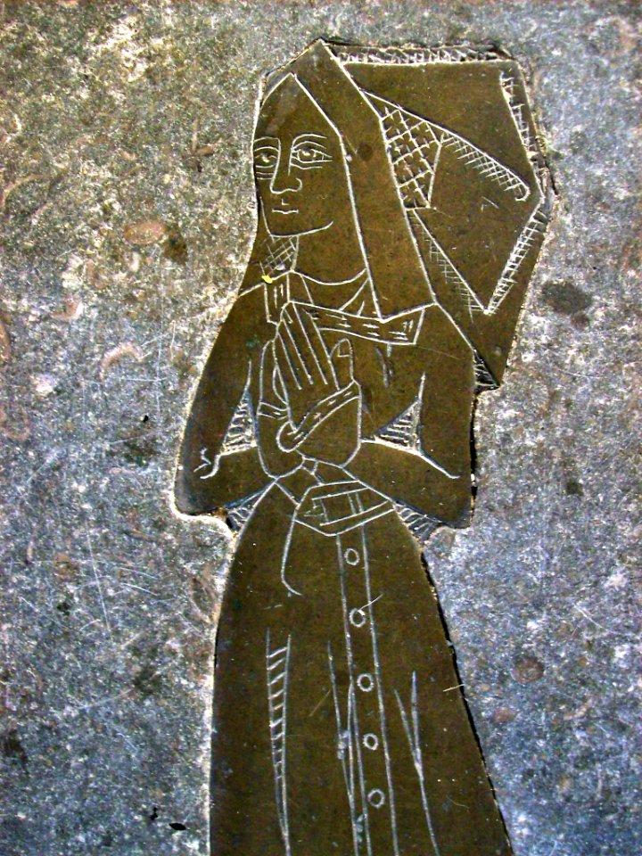 Brass of Matilde Jayms, St Mary in the Marsh 2
