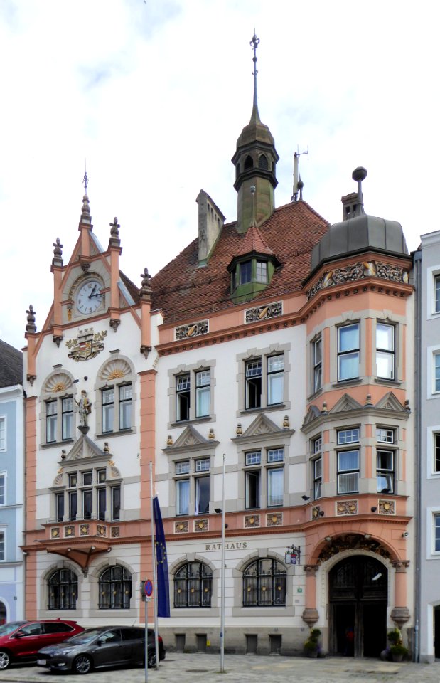 Braunau a I, Rathaus v SW, 3