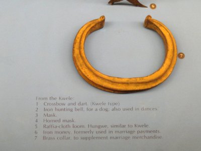 Brass collar, Kwele - African objects in the American Museum of Natural History - DSC05979
