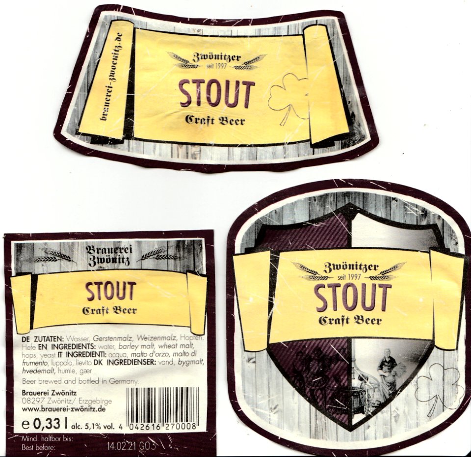 Brauerei Zwönitz - Stout Craft Bier