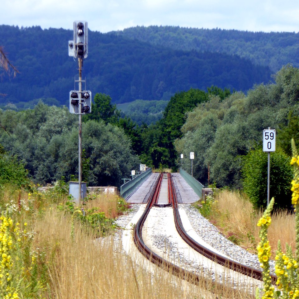 Braunau a I, Eisenbahnbrücke nach Simbach, 1