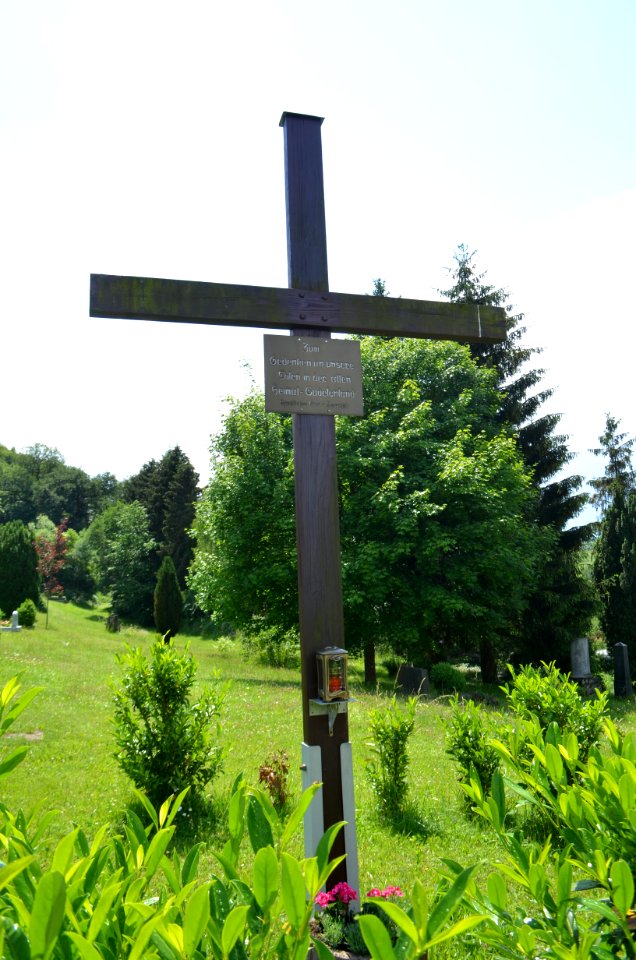 Braunfels, Friedhof St. Georgen, Den Toten der Heimat (Sudentenland)