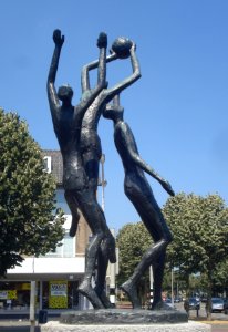 Breda kunstwerk balspelers