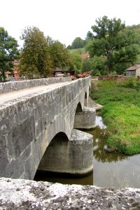 Bridge Tauberscheckenbach (Middle Franconia) from the West