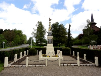 Brissy-Hamégicourt (Aisne) monument aux morts d'Hamégicourt