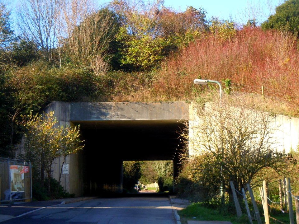 Bridge under Brighton Bypass, Mile Oak Road, Mile Oak (November 2015)