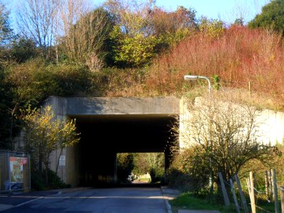 Bridge under Brighton Bypass, Mile Oak Road, Mile Oak (November 2015)