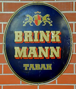 Brinkmann Tabak Werbeschild