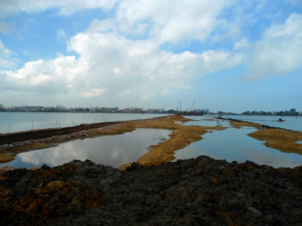 Bridge from Xin Bu Island over Nandu River - 01