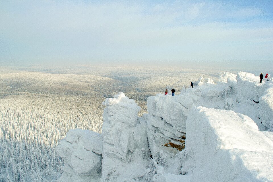 Ice mountains ural photo