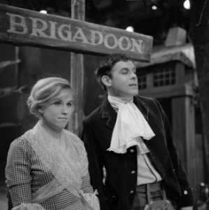 Brigadoon muzikale komedie voor NCRV televisie Jenny Arean en Jacco van Renes, Bestanddeelnr 915-9861