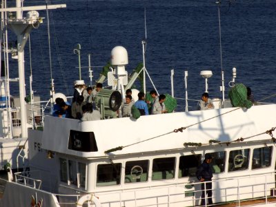 Bridge of Fukushima maru5 a fishery training vessel of Fukushima Prefectual Board of Education