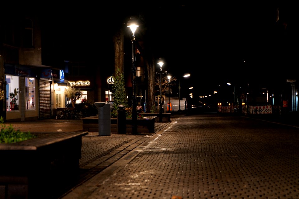 Breslauer Platz Berlin-Friedenau at night 2021-01-08 04