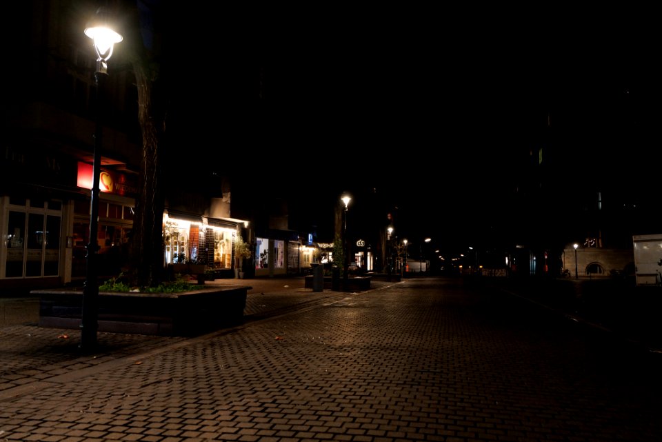 Breslauer Platz Berlin-Friedenau at night 2021-01-08 01