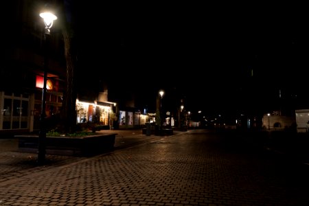 Breslauer Platz Berlin-Friedenau at night 2021-01-08 01