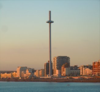 Brighton i360 (December 2016, seen from Palace Pier)