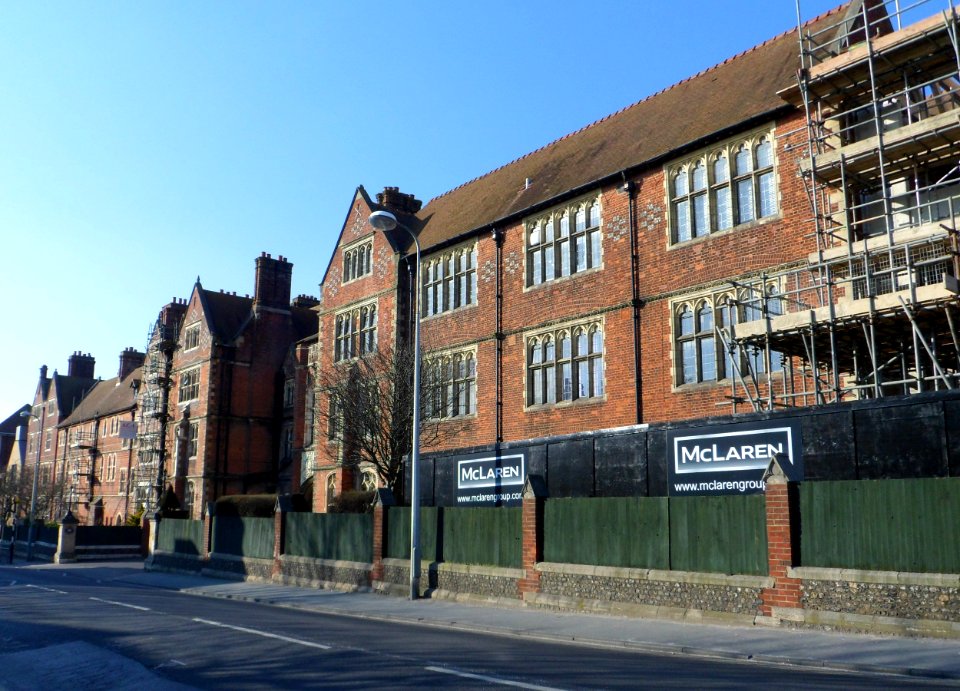 Brighton College, Eastern Road, Kemptown, Brighton (April 2013, during renovations)