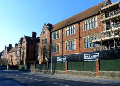 Brighton College, Eastern Road, Kemptown, Brighton (April 2013, during renovations)