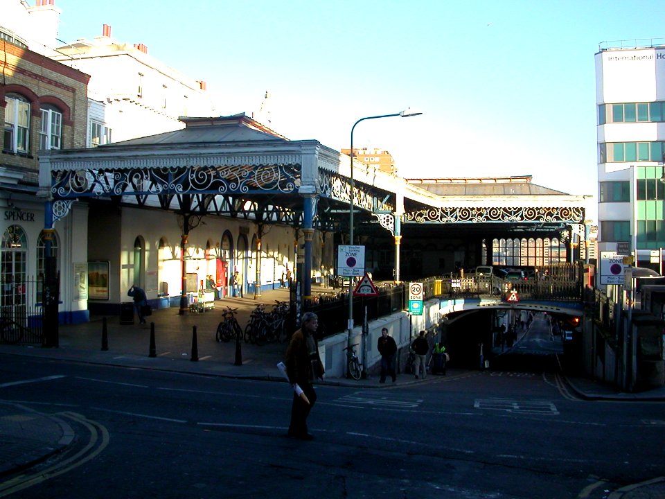 Brighton Station from Guildford Street, Brighton (February 2007)