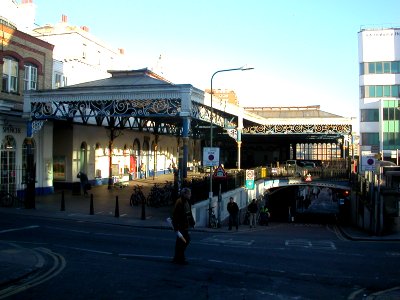 Brighton Station from Guildford Street, Brighton (February 2007)