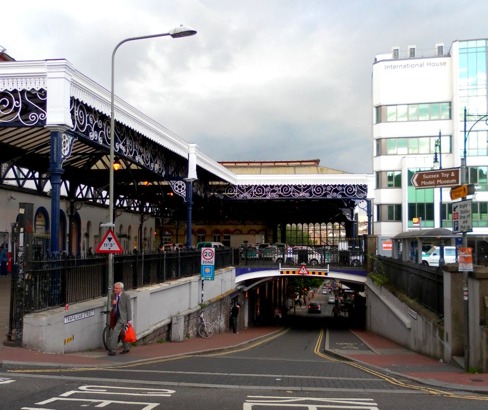 Brighton Station from Guildford Street, Brighton (June 2011)