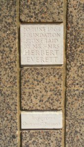 Brighton National Spiritualist Church, Edward Street, Brighton (August 2013) (Foundation Stone)