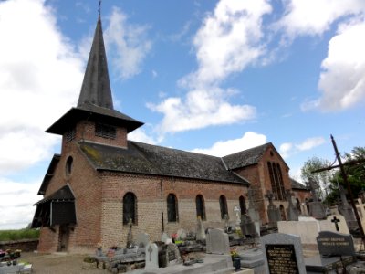 Brissy-Hamégicourt (Aisne) église d'Hamégicourt