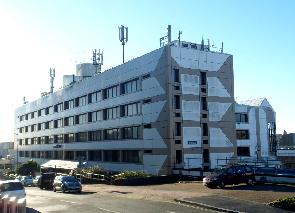 Brighton Police Headquarters, John Street, Carlton Hill, Brighton (January 2014)