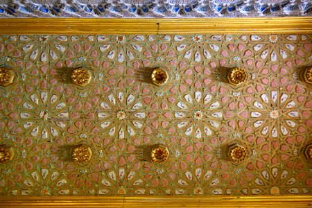 Ceiling in Alcázar of Seville - Alcázar of Seville, Spain - DSC07409 photo