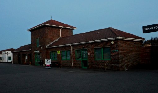 Brighton Racecourse (Reception Building), Freshfield Road, Brighton (July 2014, at Dawn)