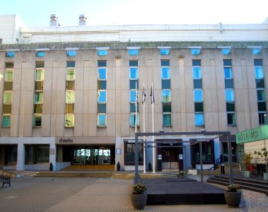 Brighton Thistle Hotel, King's Road, Brighton (April 2015) (Rear Elevation to Bartholomew Road) (1)