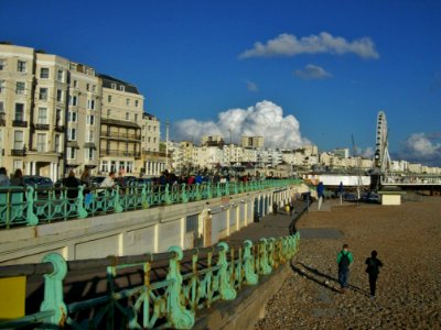 Brighton sea front, looking east photo