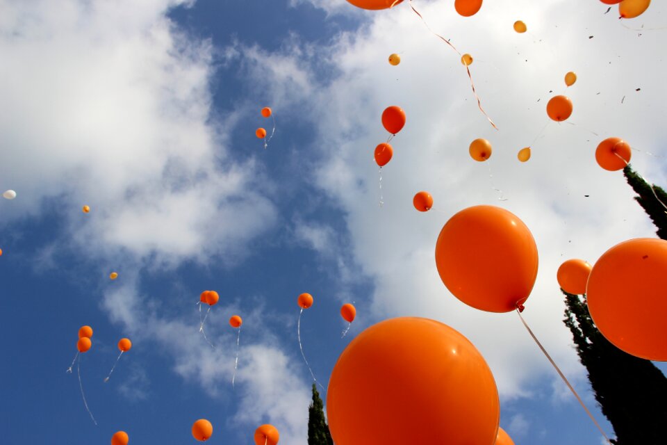 Sky orange holiday