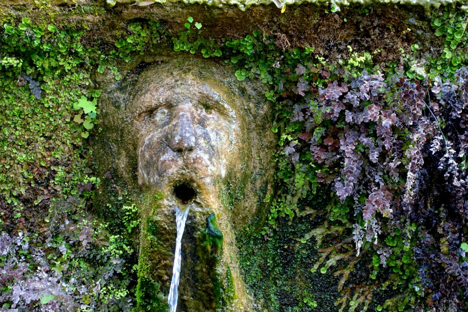 Cento fontane, face - Villa d'Este - Tivoli, Italy - DSC04033
