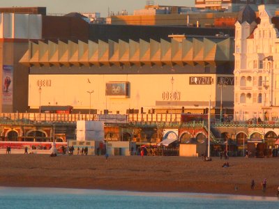 Brighton Odeon Kingswest Cinema, Junction of King's Road and West Street, Brighton (January 2017, from Palace Pier) (2)