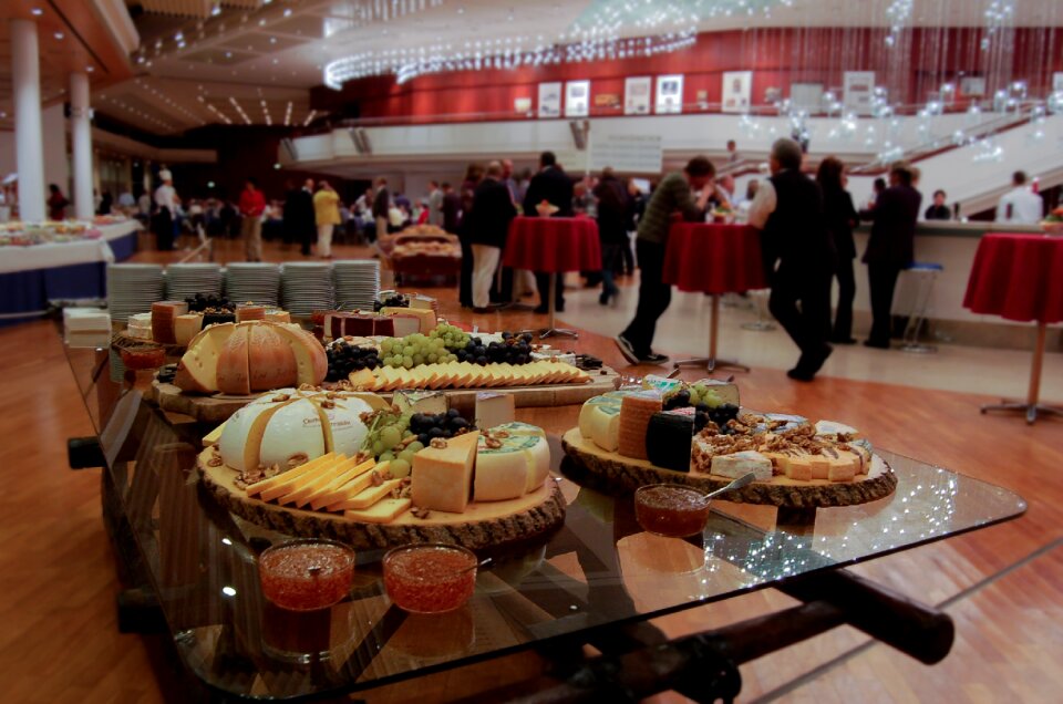 Business food celebration