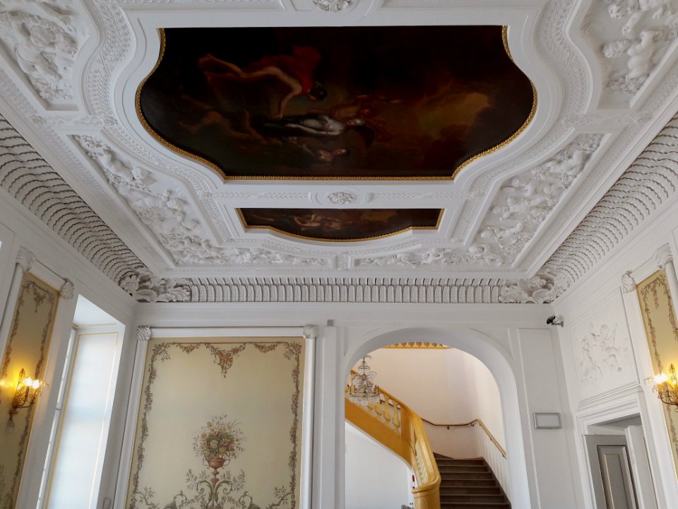 Ceiling of the staircase in the Ostrogski Palace in Warsaw 06