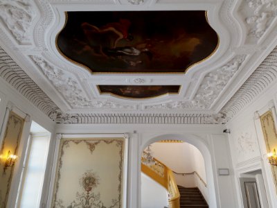 Ceiling of the staircase in the Ostrogski Palace in Warsaw 06